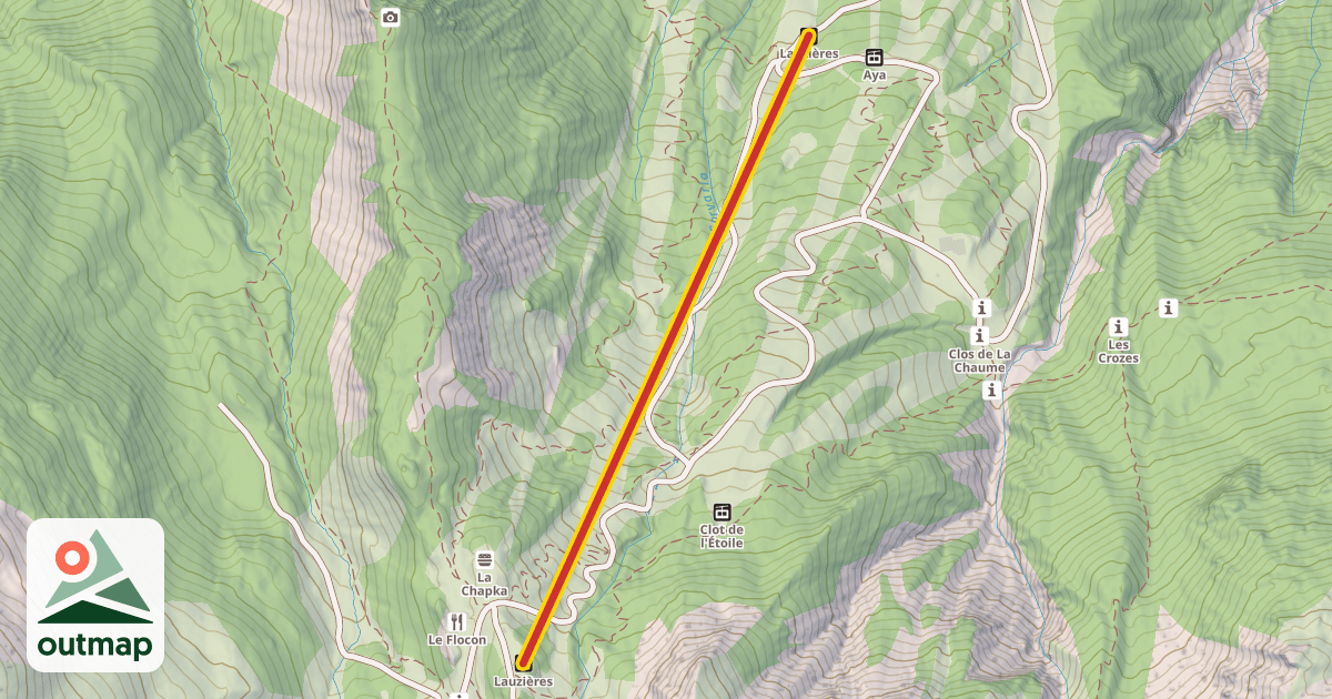 Map of Lauzières