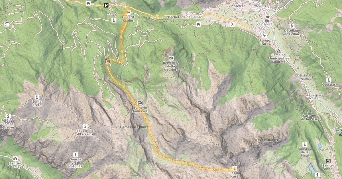 Map preview of Pas du Curé — L’Ubac de l’Aval