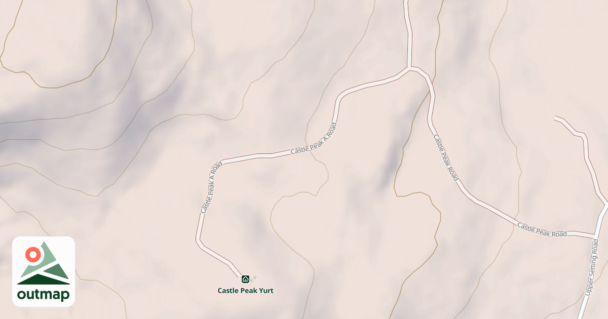 Map of CASTLE PEAK-A