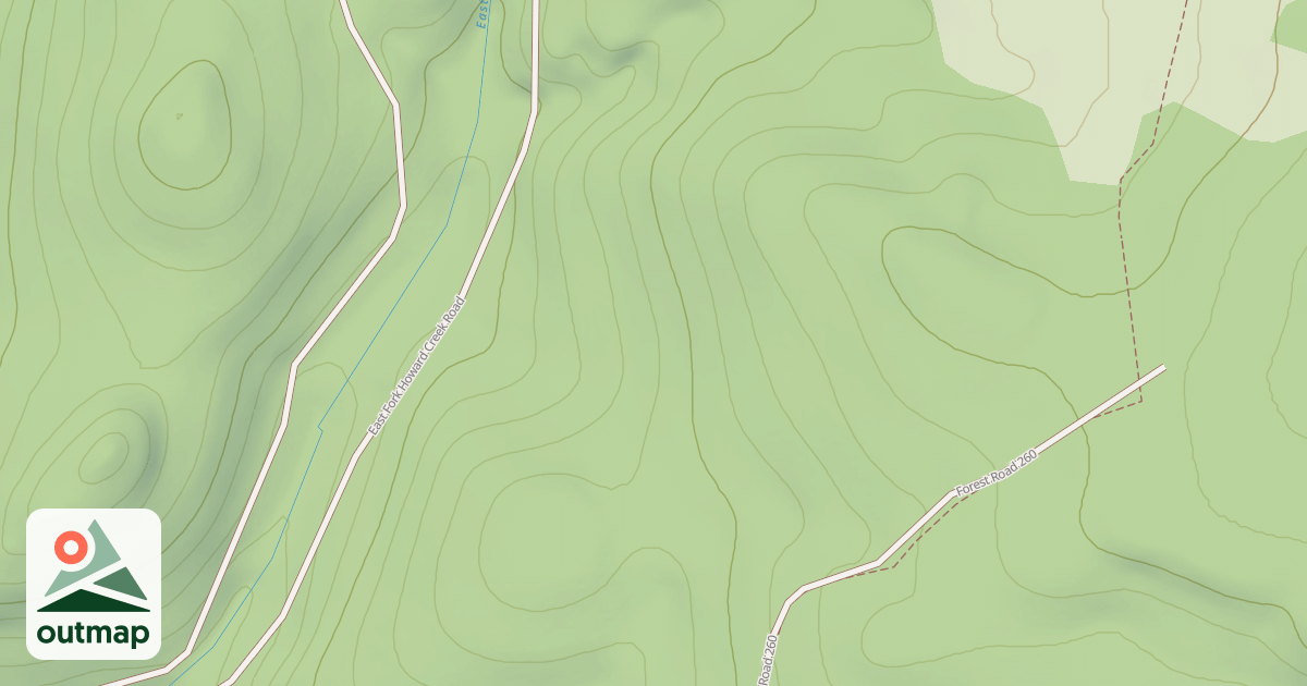 Map of USFS Motor Vehicle Use Map Roads {95D4B8F7-6E42-4F56-85CF-8F86ED8918F2}