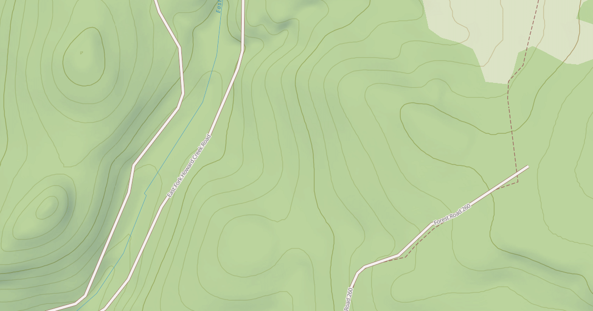 Map preview of USFS Motor Vehicle Use Map Roads {95D4B8F7-6E42-4F56-85CF-8F86ED8918F2}
