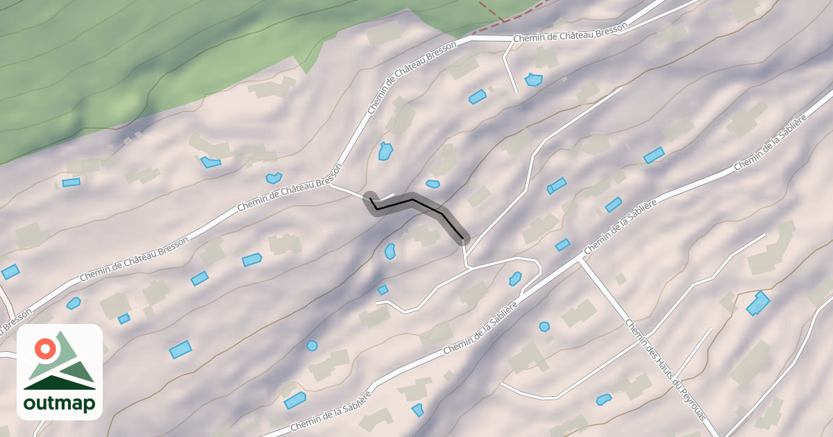 Map of Chemin de la Colle