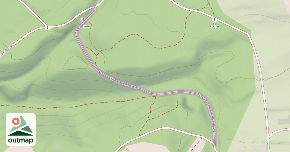 Map of Chemin des Blaches