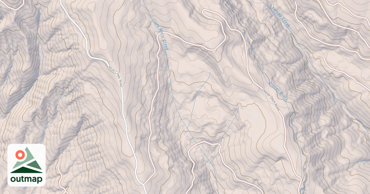 Map of DIENER DITCH