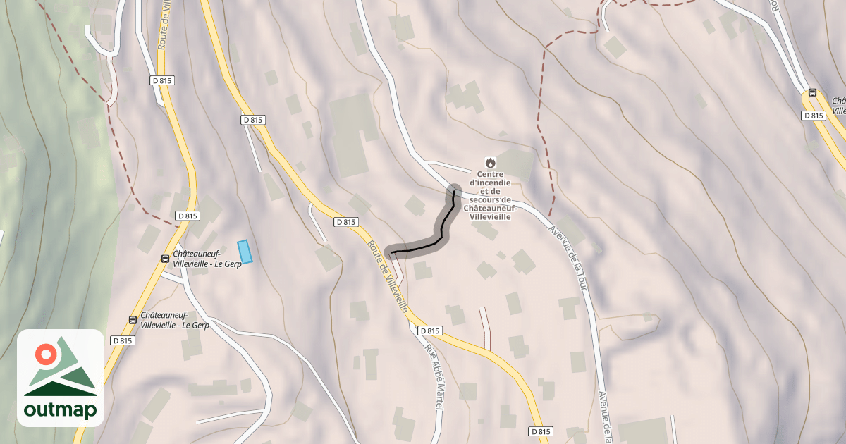 Map of Camin de la Touré