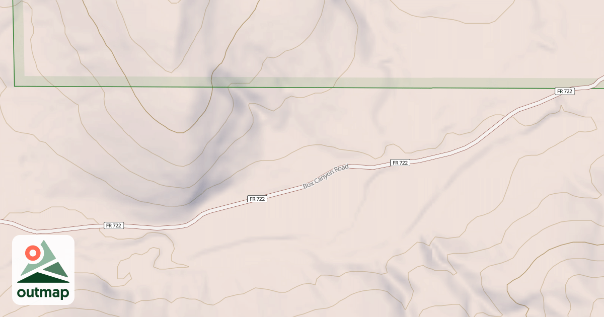 Map of CAJA CANYON