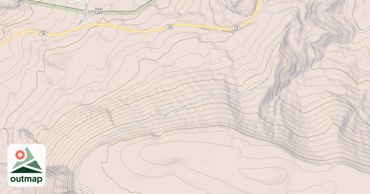 Map of BLUE BIRD MESA