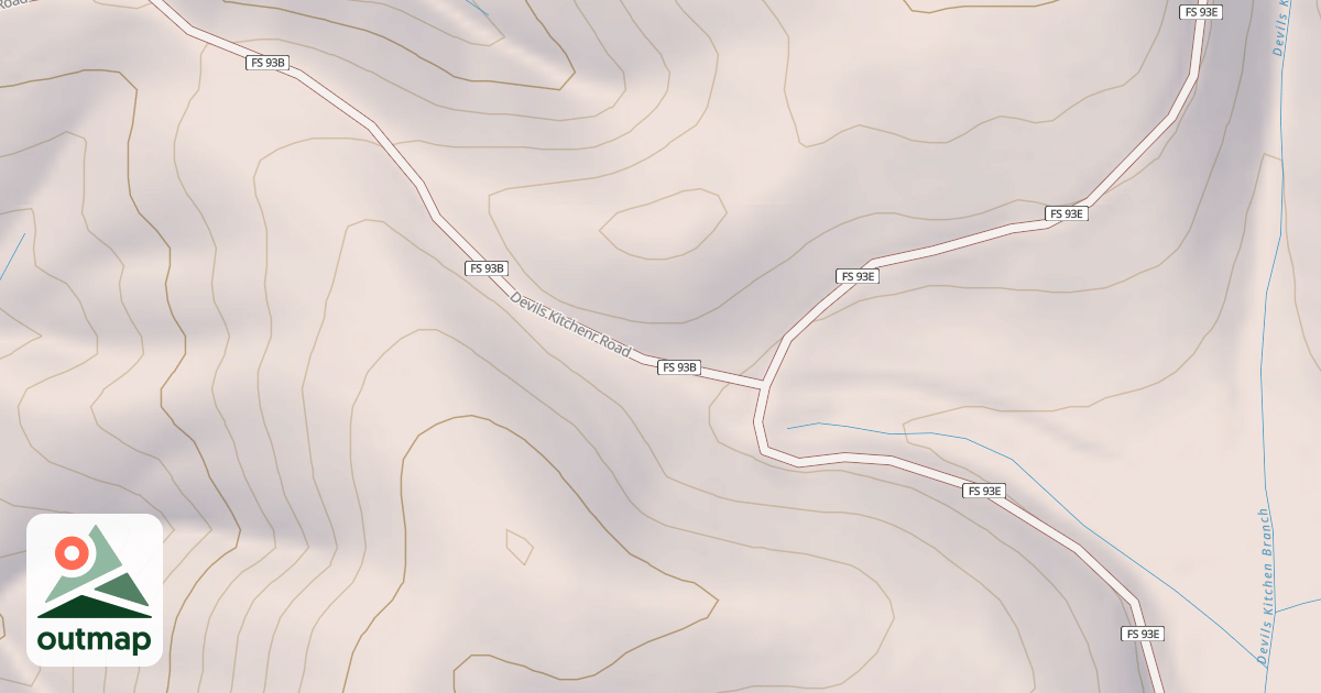 Map of DEVILS KITCHEN