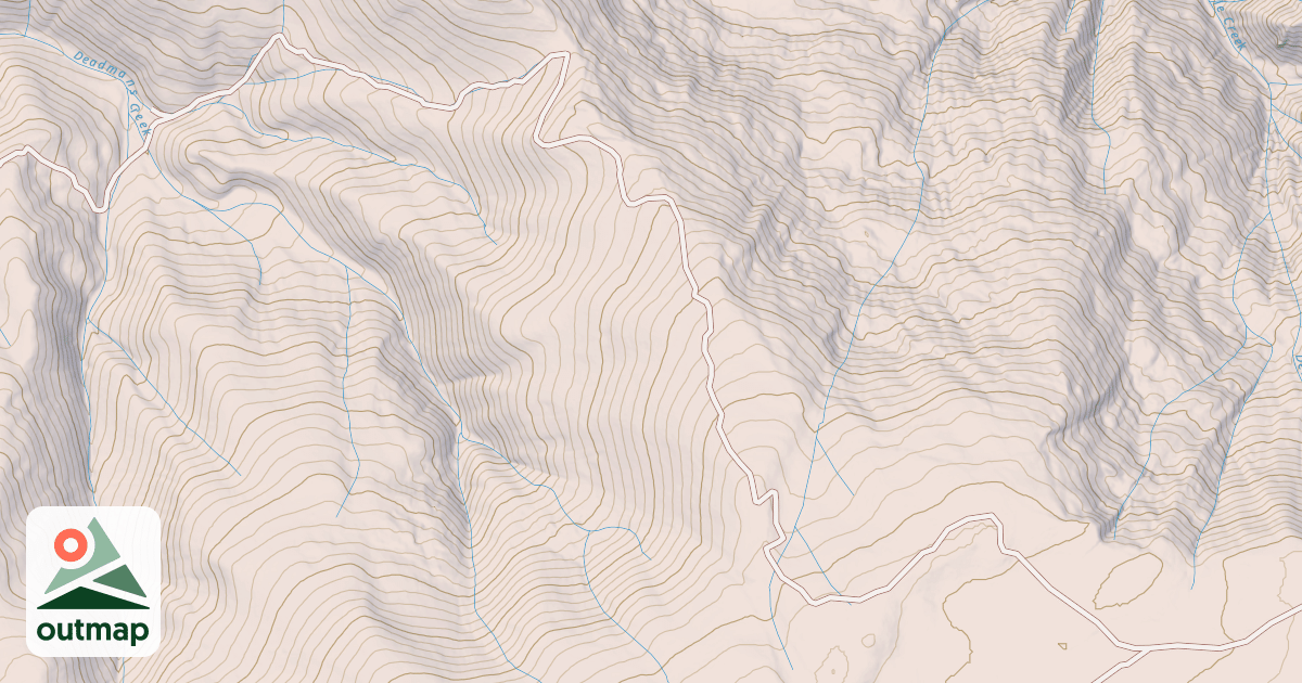 Map of DEADMANS CREEK