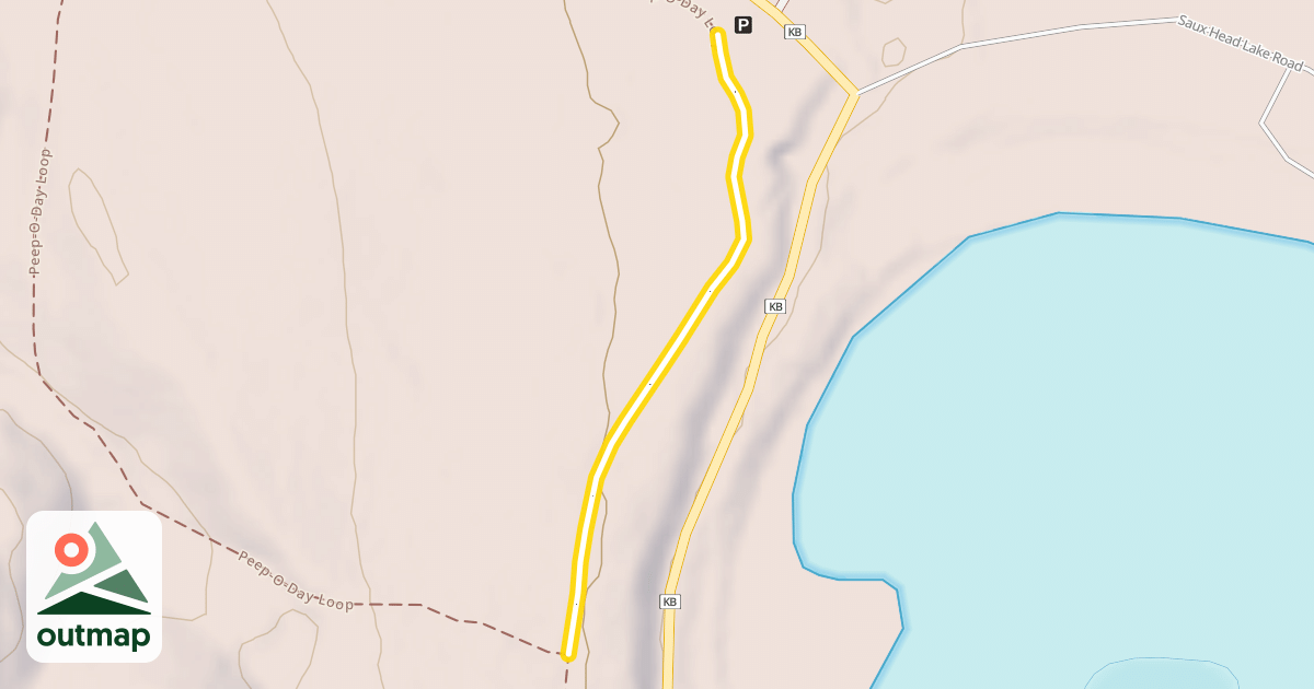 Map of Peep-O-Day Loop