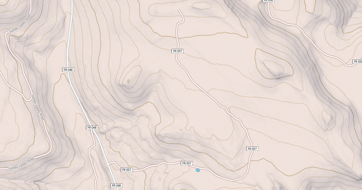 Map preview of USFS National Forest System Roads {A47AAA1C-88F6-4D28-9964-13556CDBAC4D}