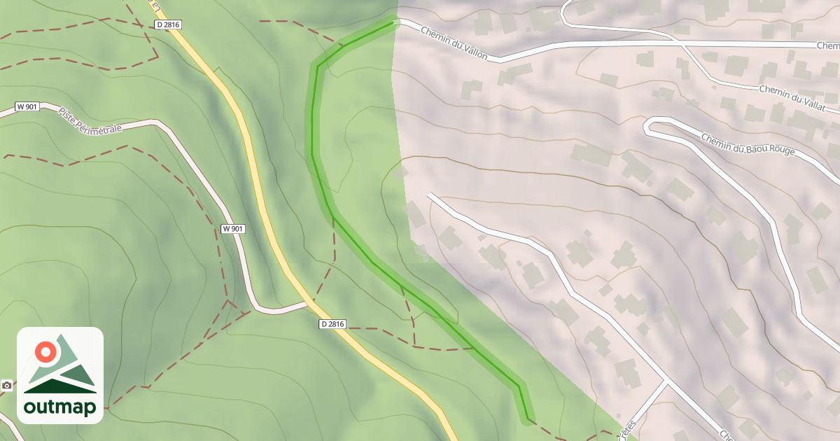 Map of Chemin du Vallon