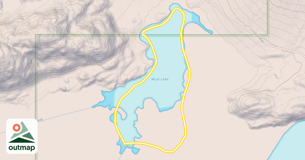 Map of Mud Lake