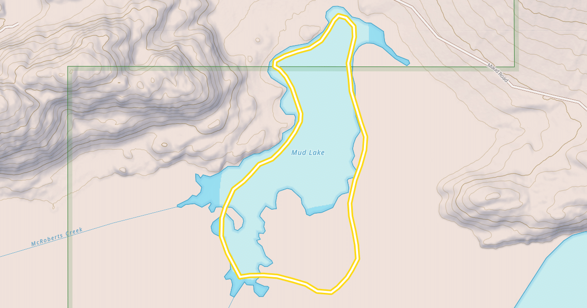 Map preview of Mud Lake
