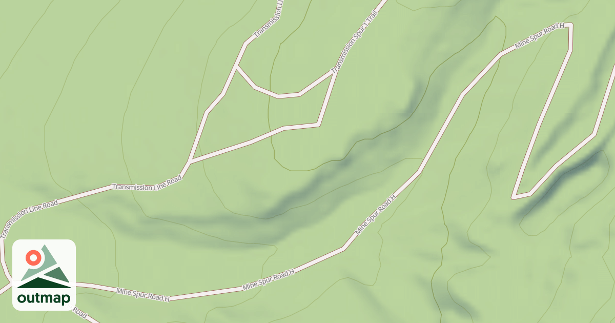 Map of MINE SPUR ROAD H