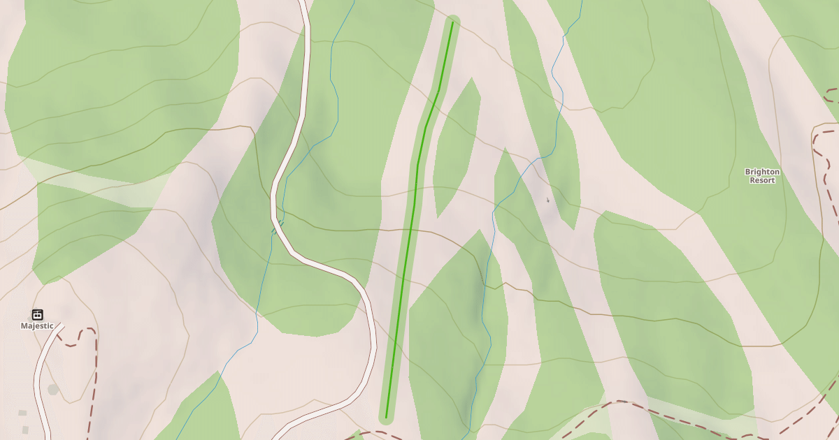 Map preview of Snake Creek Access