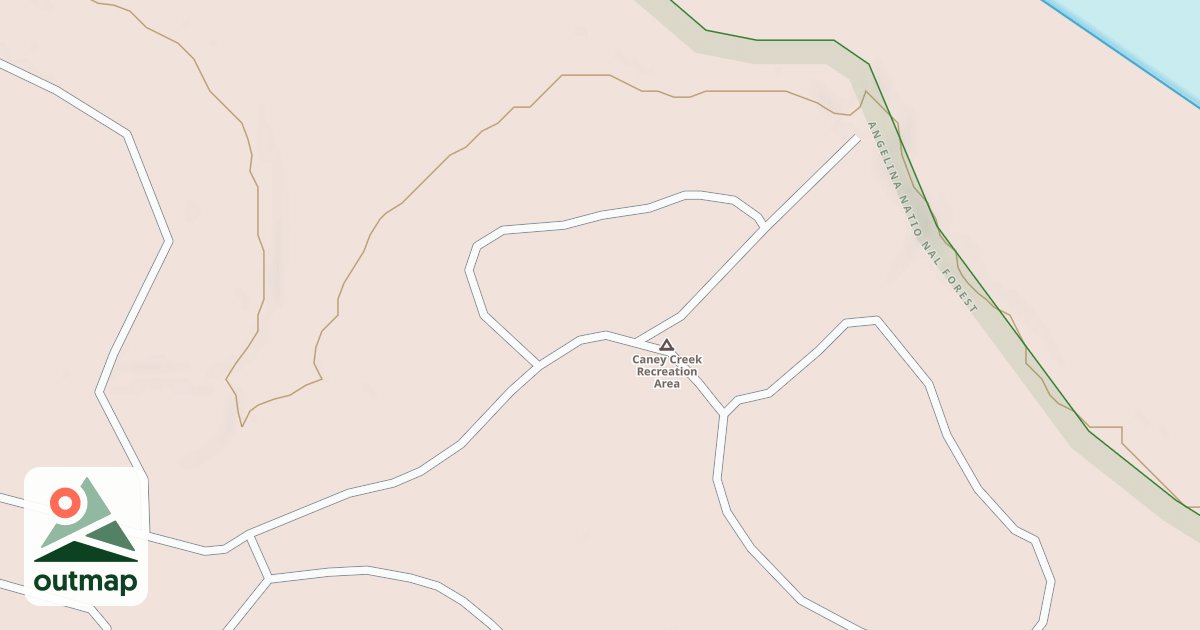 Map of CANEY CR PINE LOOP