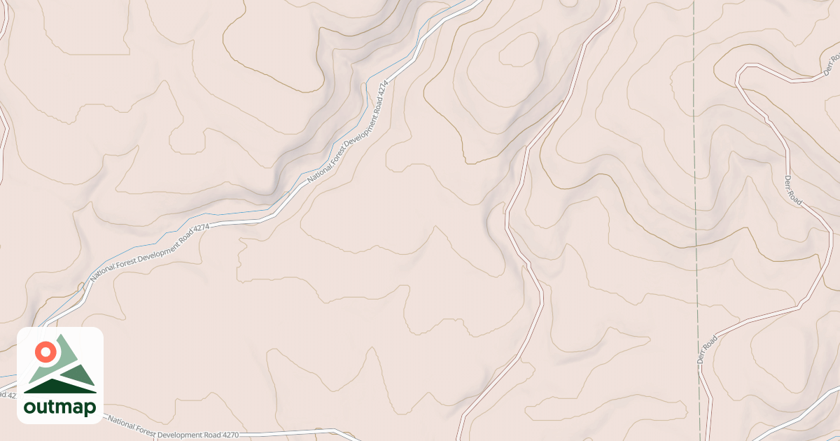 Map of USFS Motor Vehicle Use Map Roads {07C1E577-63BA-43DB-93A6-E879A5FFED61}