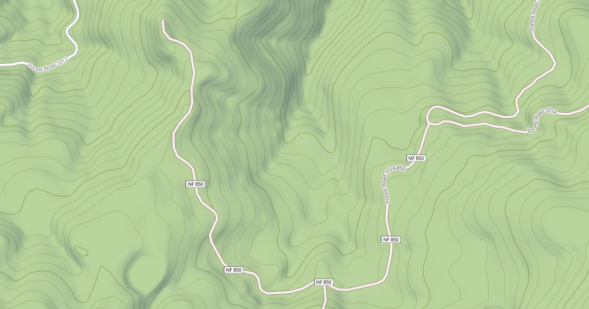 Map preview of PINNACLE PEAK SPUR ROAD