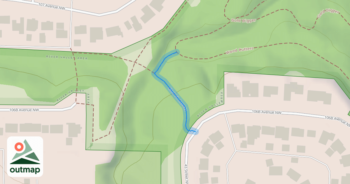 Map of 43rd St Access