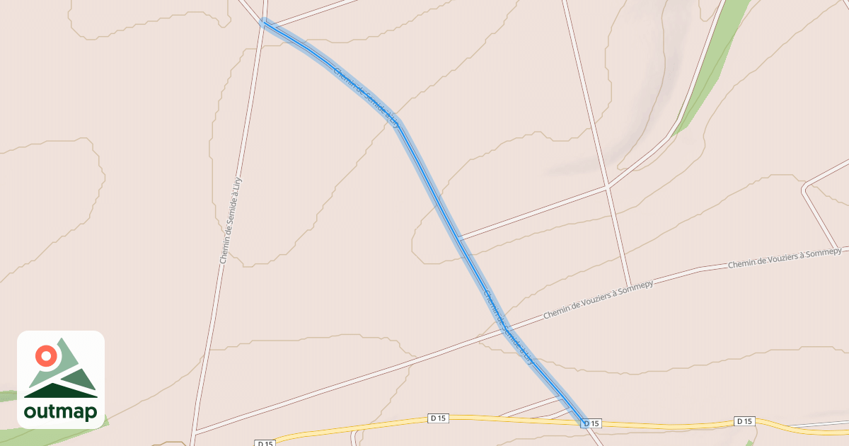 Map of Chemin de Semide à Liry