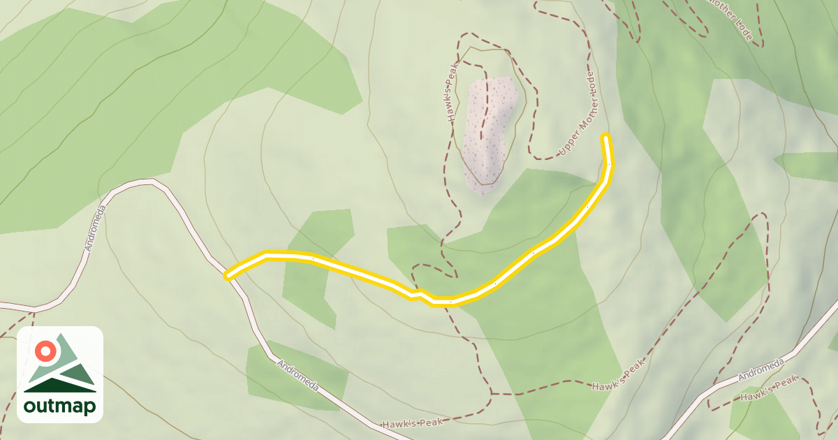 Map of Hawk's Peak