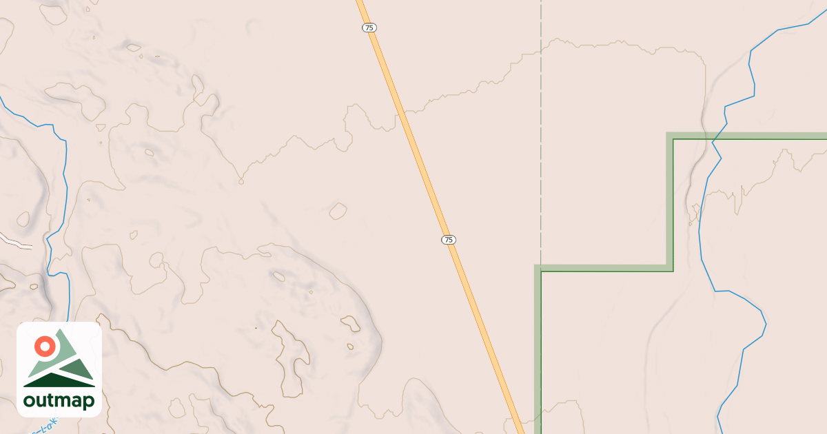 Map of Alturas Lake Cabin Creek Loop