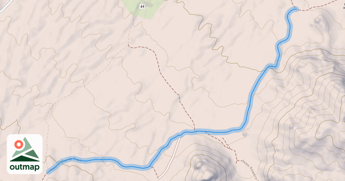 Map of Feldspar Trail
