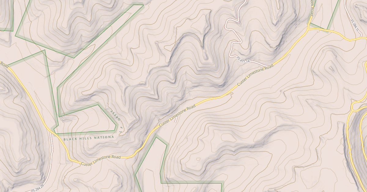 Map preview of CUSTER LIMESTONE