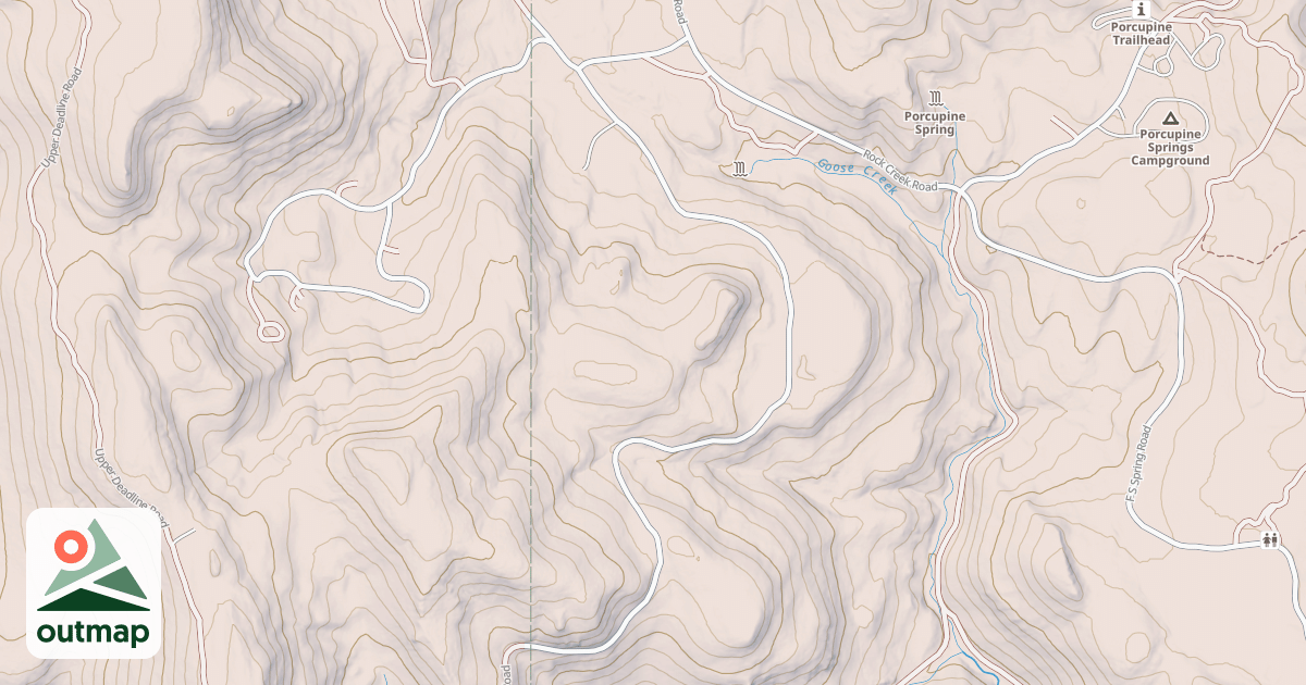 Map of DEADLINE RIDGE
