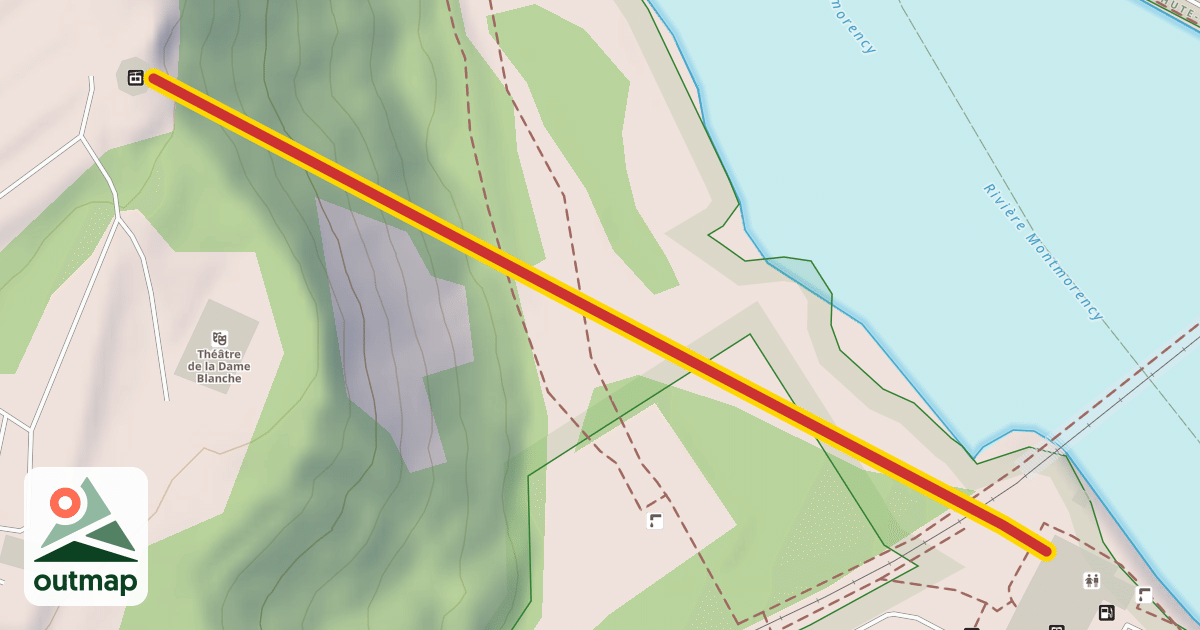 Map of Téléphérique de la chute Montmorency