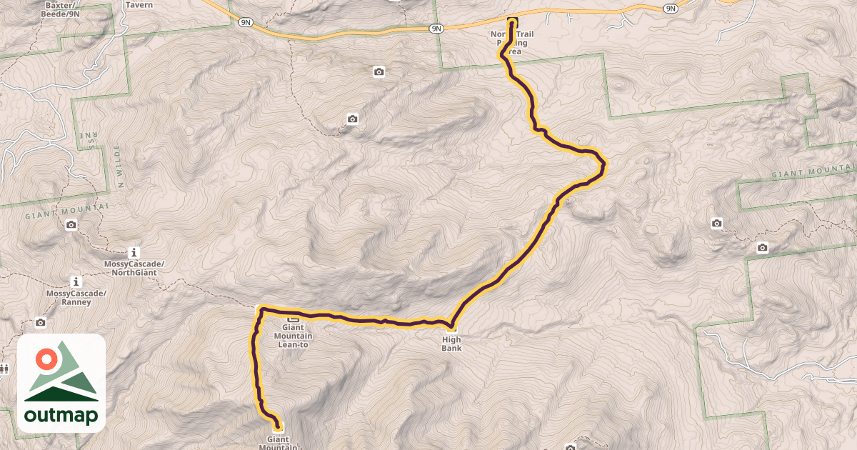 Map of North Trail