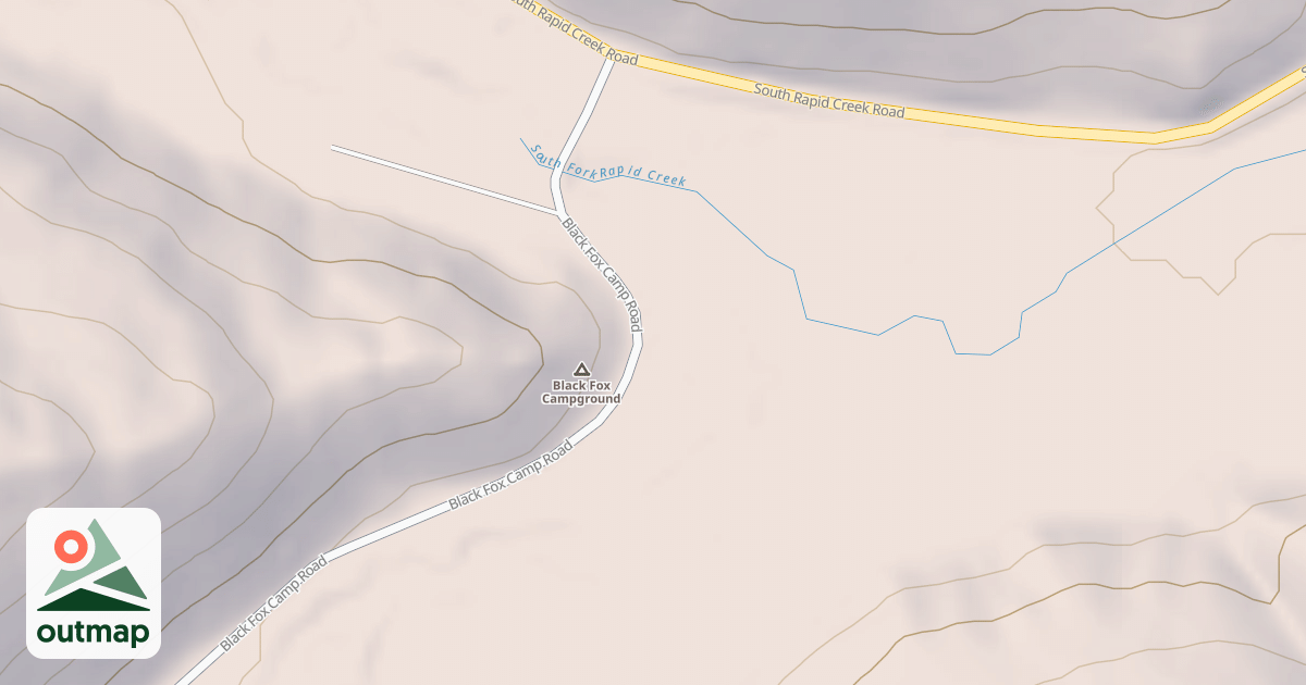 Map of BLACK FOX CAMPGROUND