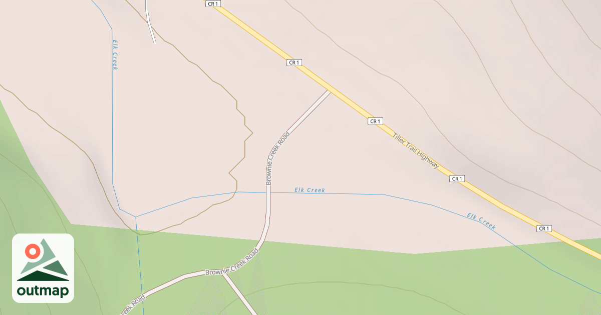 Map of BROWNIE CREEK