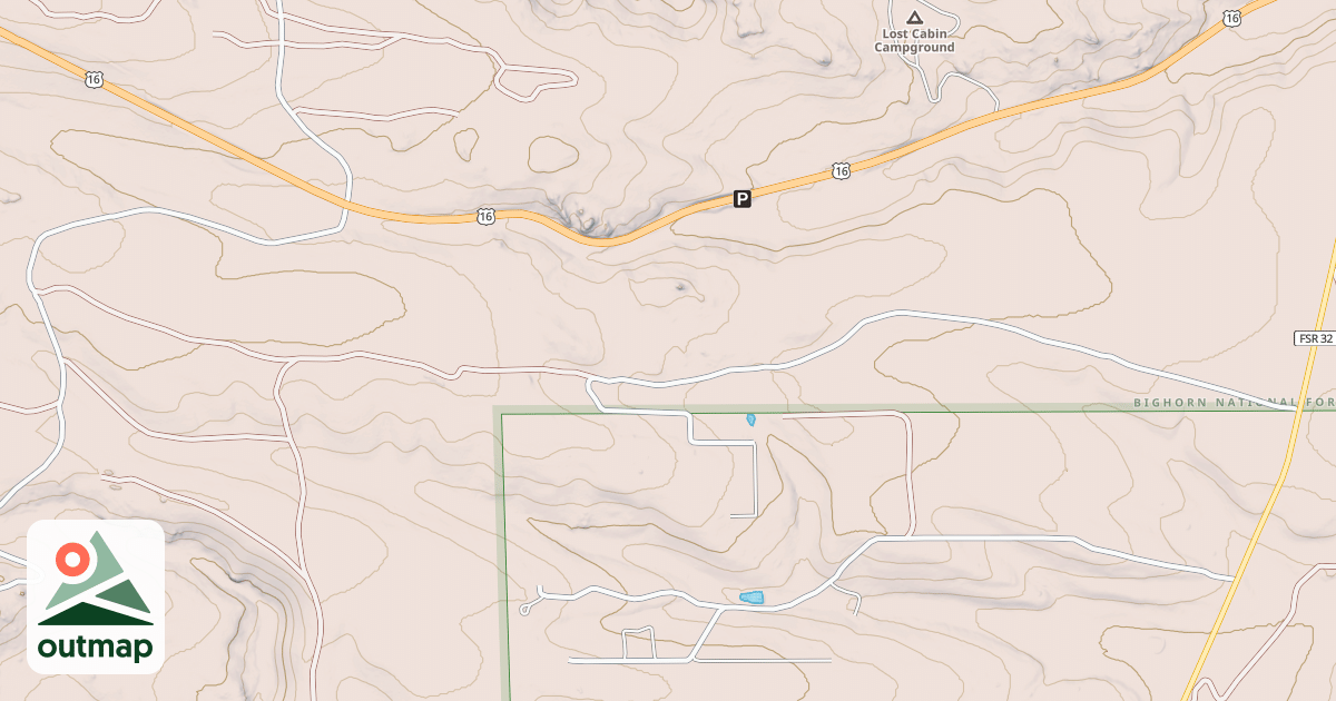 Map of LOWER POISON CREEK