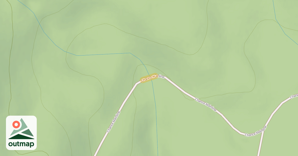 Map of Chance Creek Forest Service Road