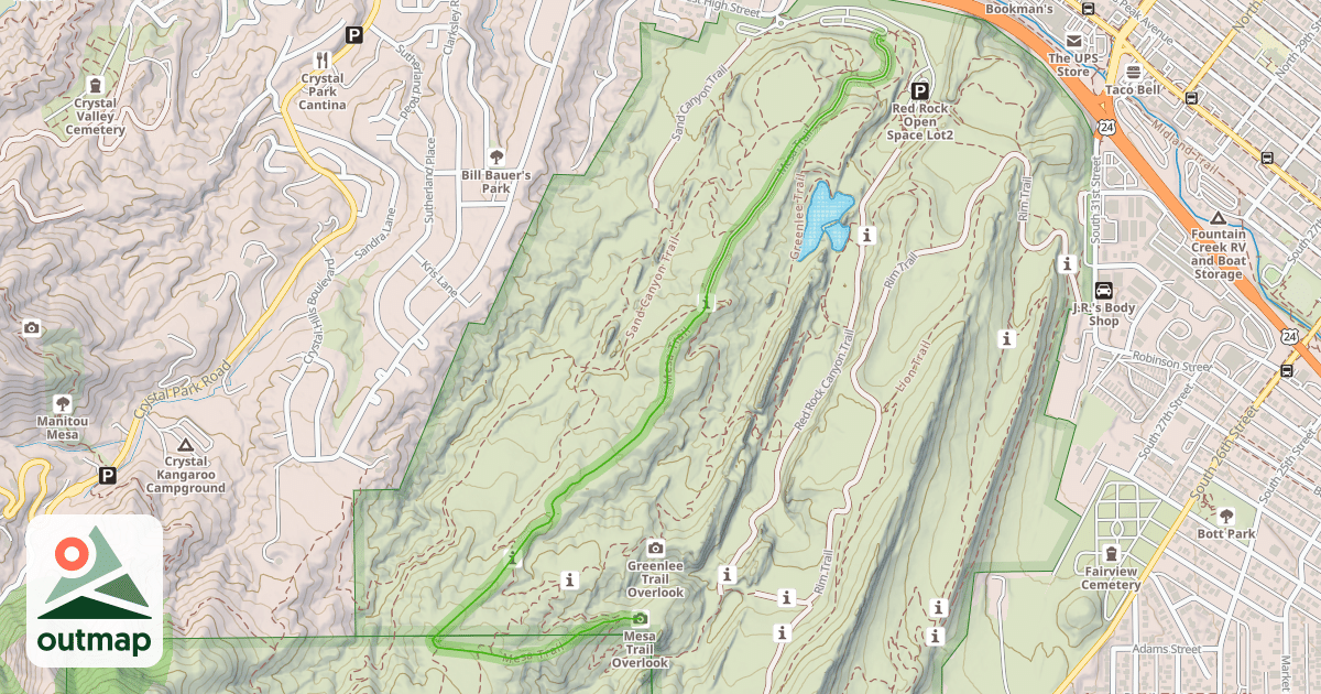 Map of Mesa Trail
