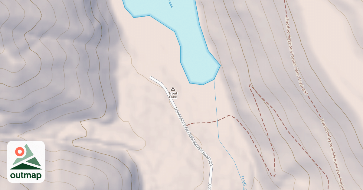 Map of TROUT LAKE BOAT LAUNCH
