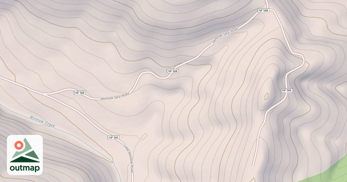 Map of MINNOW SPUR