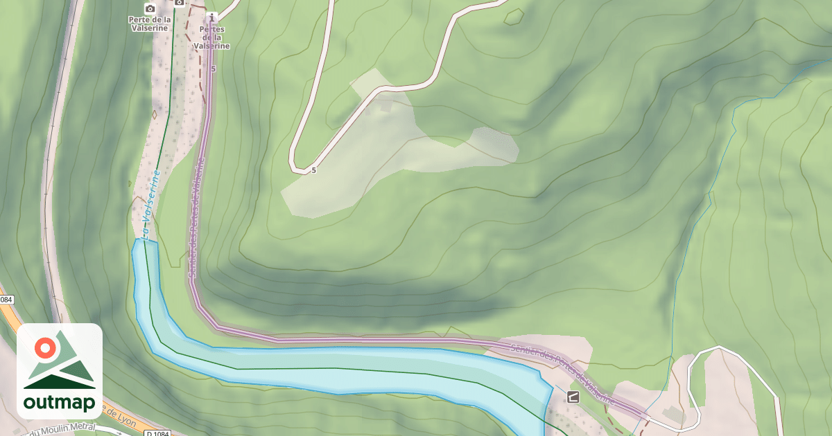 Map of Sentier des Pertes de Valserine