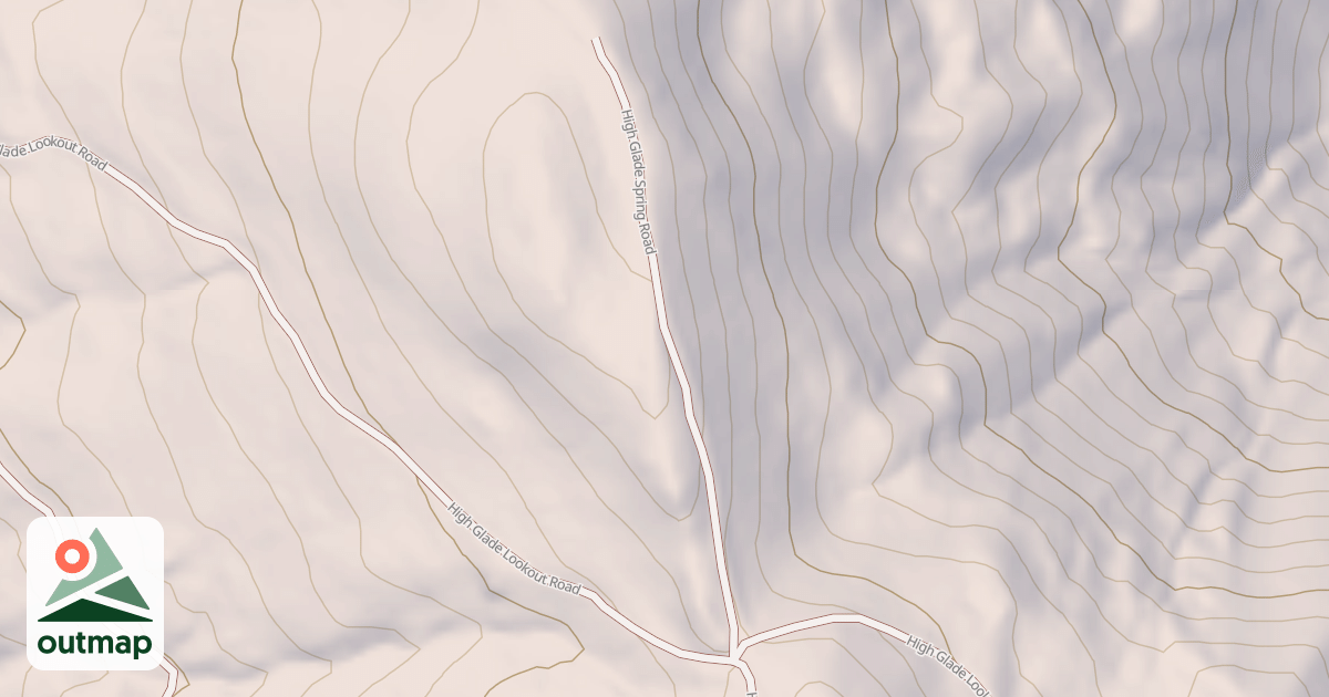 Map of HIGH GLADE SPRING
