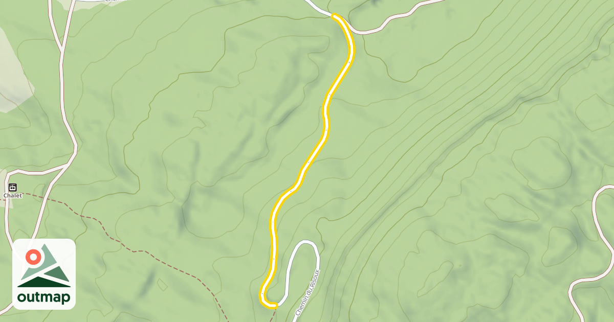 Map of Chemin du Risoux