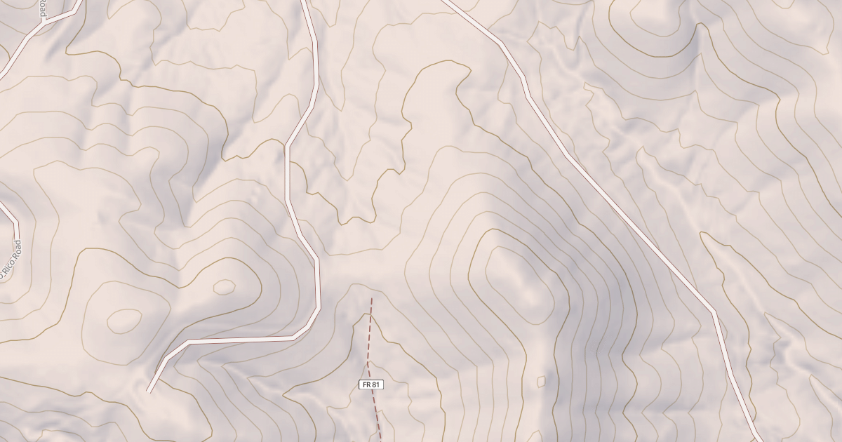 Map preview of USFS National Forest System Roads {C7A9CC5F-4797-4643-A458-DB933DC28AC3}
