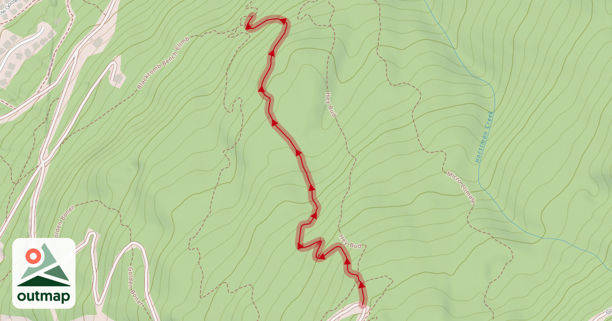 Map of Upper Crazy Train