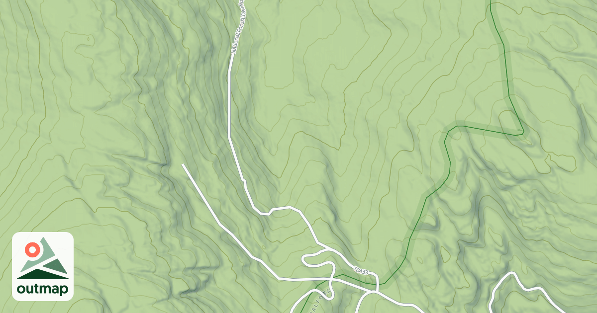 Map of HARVEY CREEK