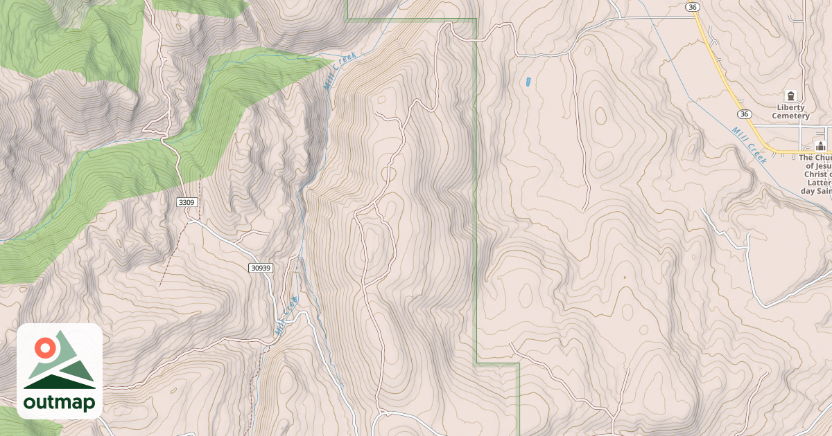 Map of THE DELL