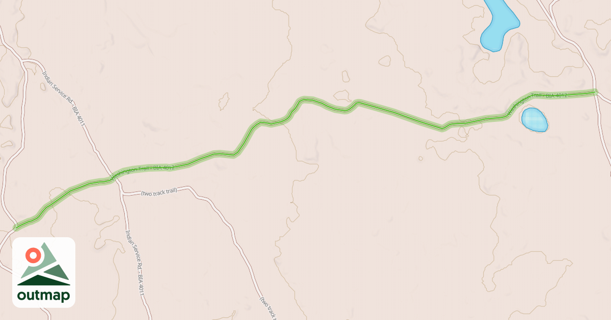 Map of Washington Trail - BIA 4012