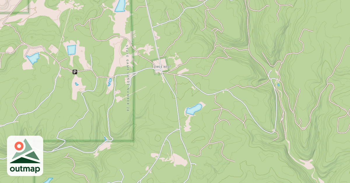 Map of TIMBERLINE ATV E LOOP