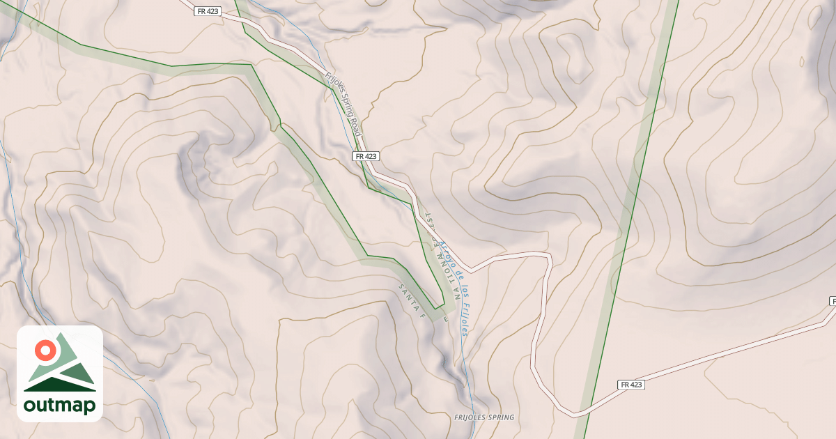 Map of FRIJOLES SPRING