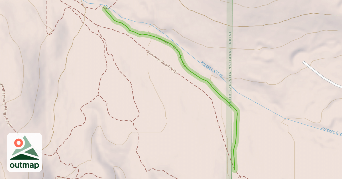 Map of Meadow Loop (North)